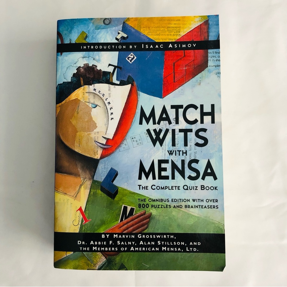 Match Wits With Mensa the Complete Quiz Book by Marvin Grosswirth Paperback Book